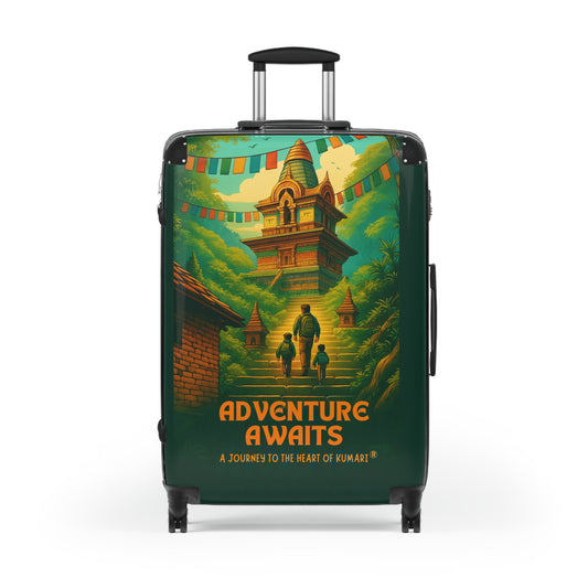Adventure Awaits™ Travel Suitcase | Literary Wanderlust Luggage Inspired by A Journey to the Heart of Kumari