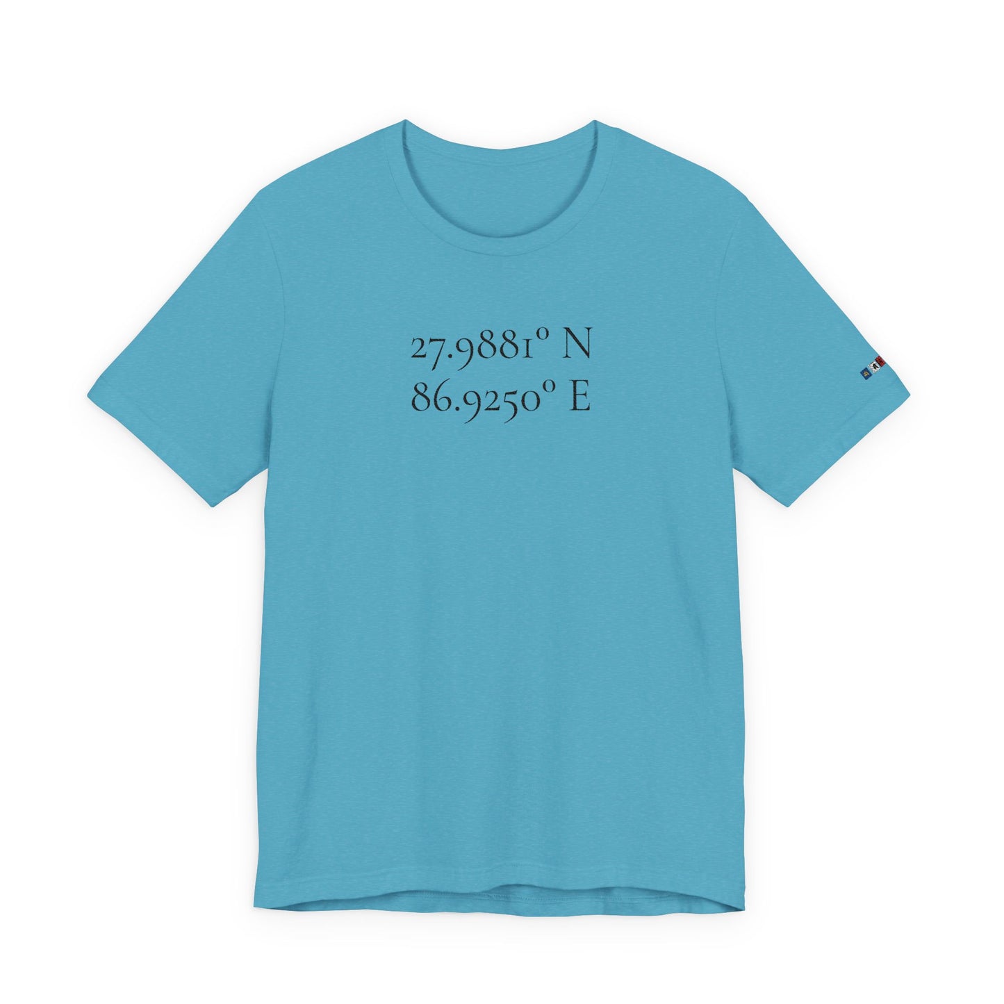 Everest Prayer Flag Coordinates Tee