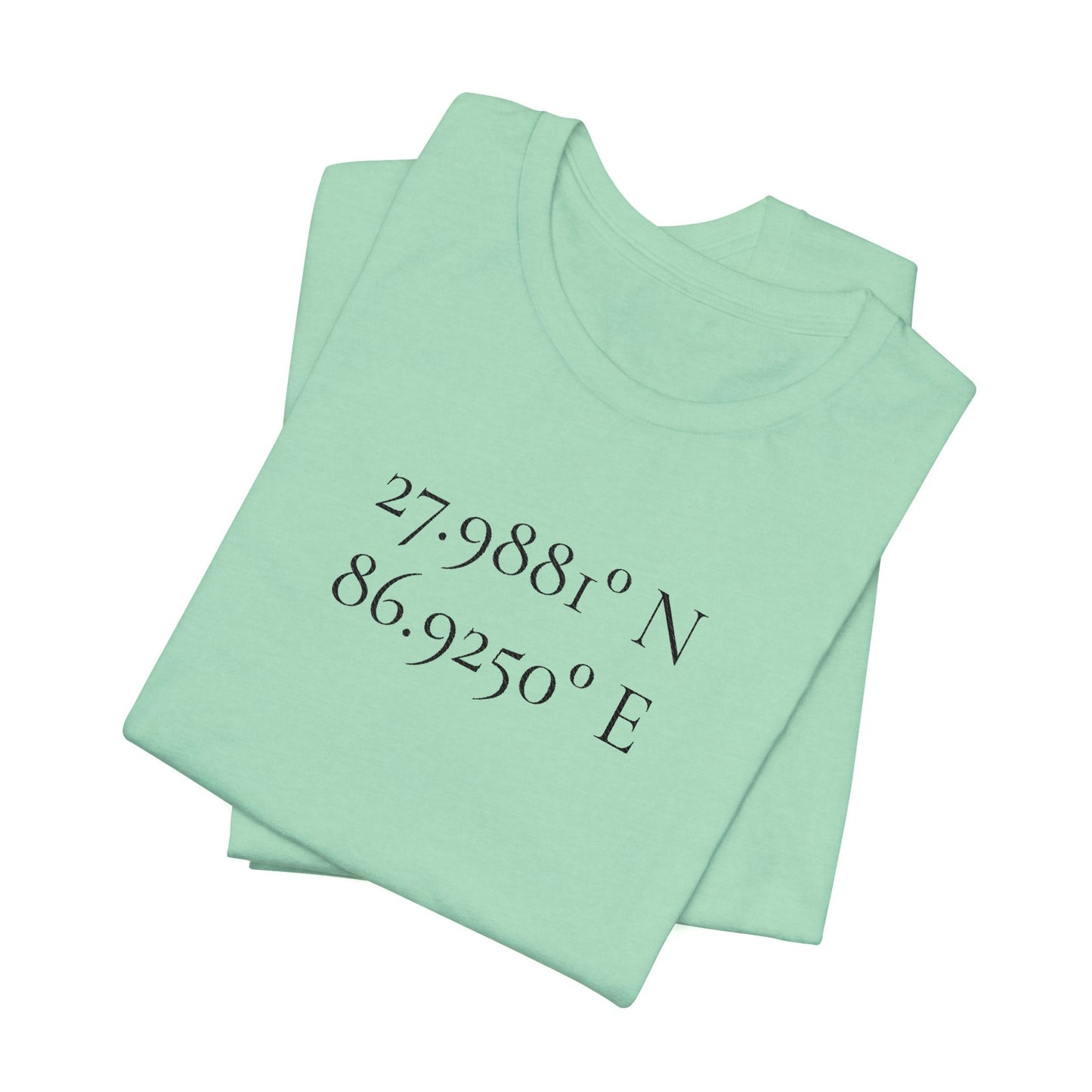 Everest Prayer Flag Coordinates Tee