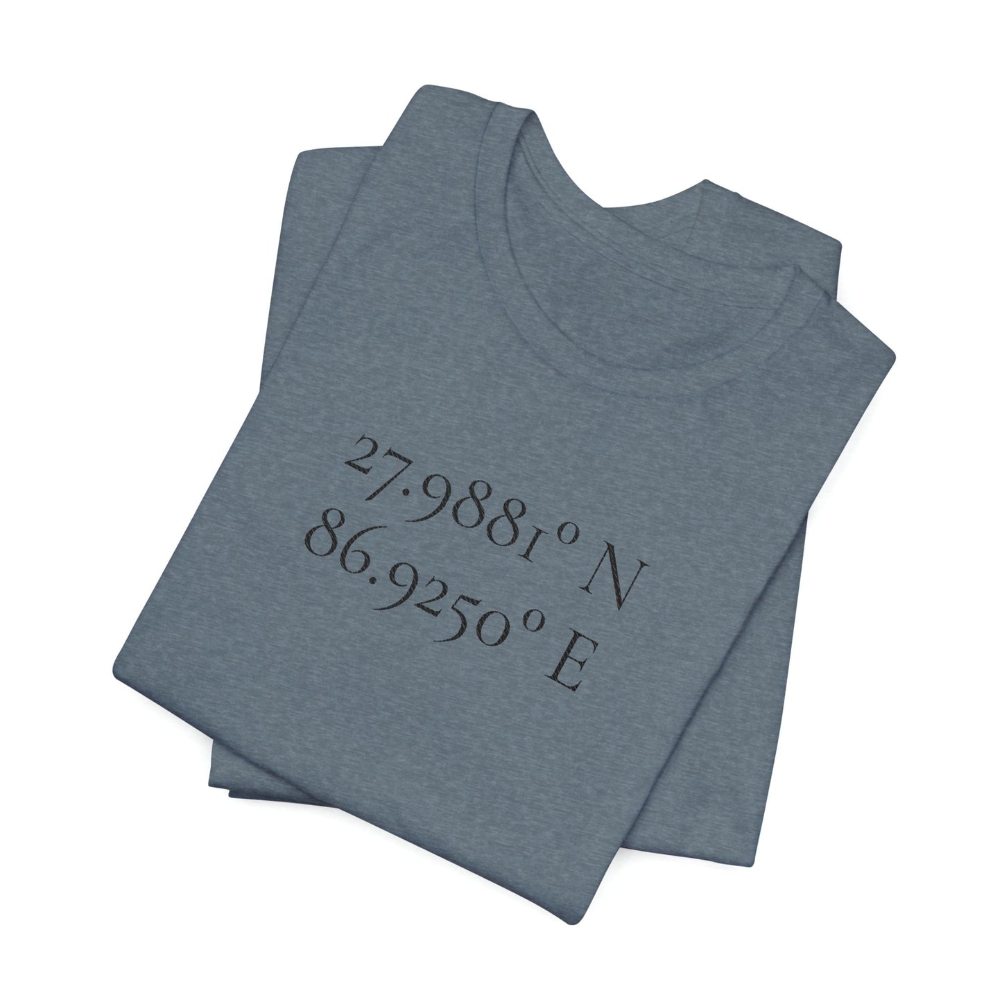 Everest Prayer Flag Coordinates Tee