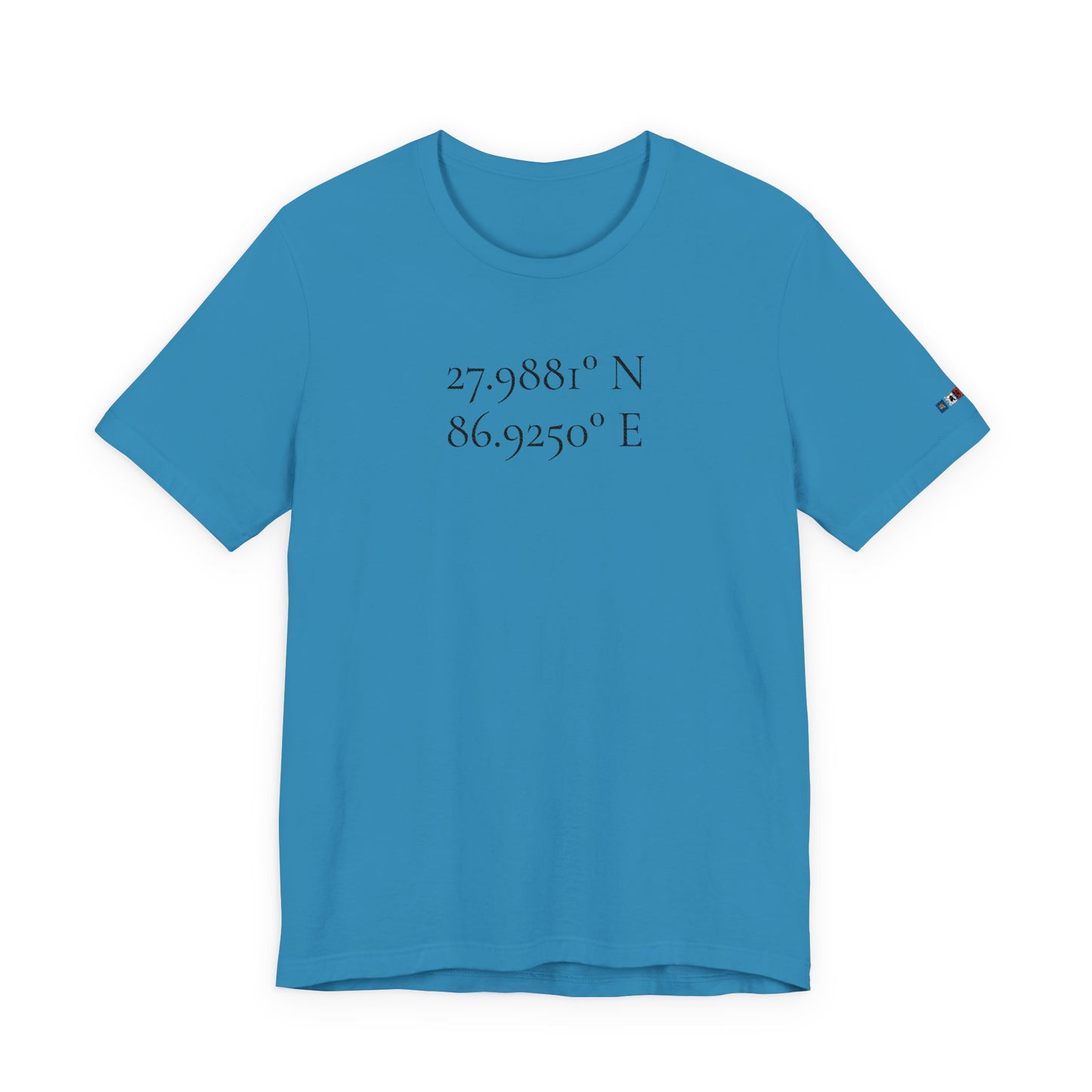 Everest Prayer Flag Coordinates Tee