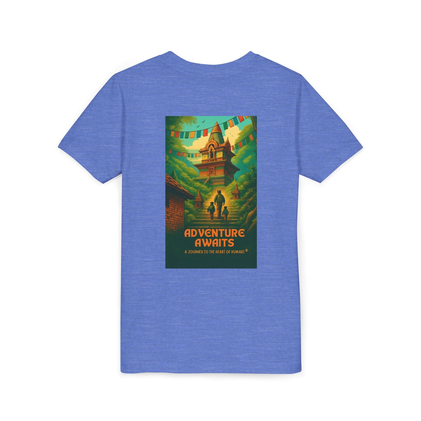 Adventure Awaits Youth Tee - Inspirational Short Sleeve Shirt for Outdoor Fun, Travel Gift, Comfortable Playwear, Summer Adventure, [...]