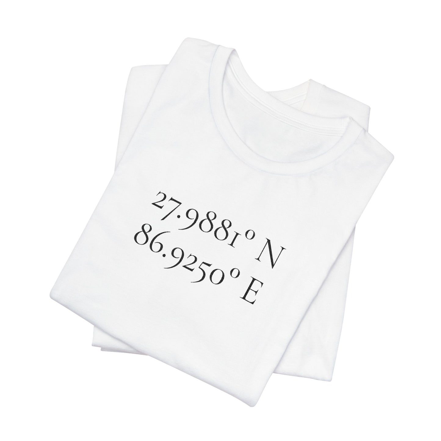 Everest Prayer Flag Coordinates Tee