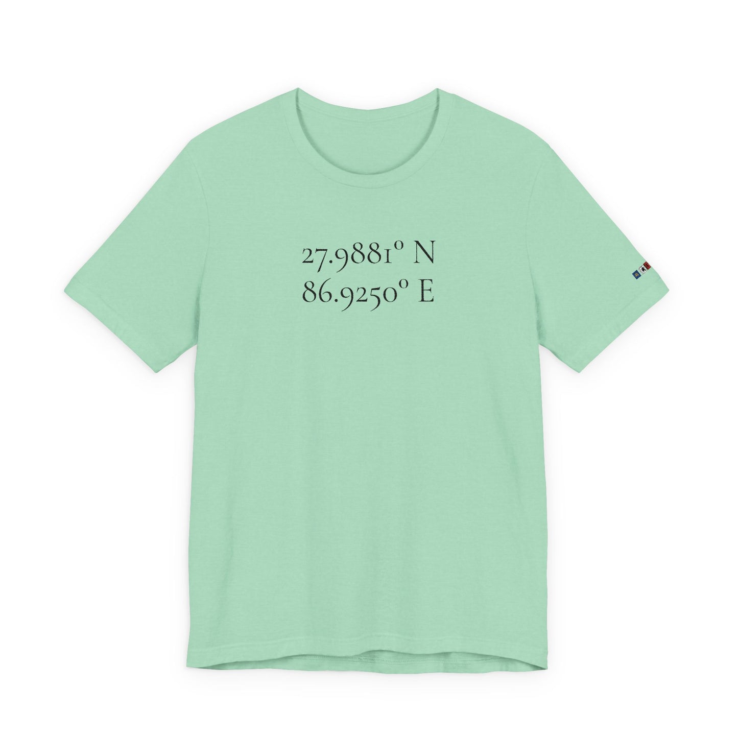 Everest Prayer Flag Coordinates Tee