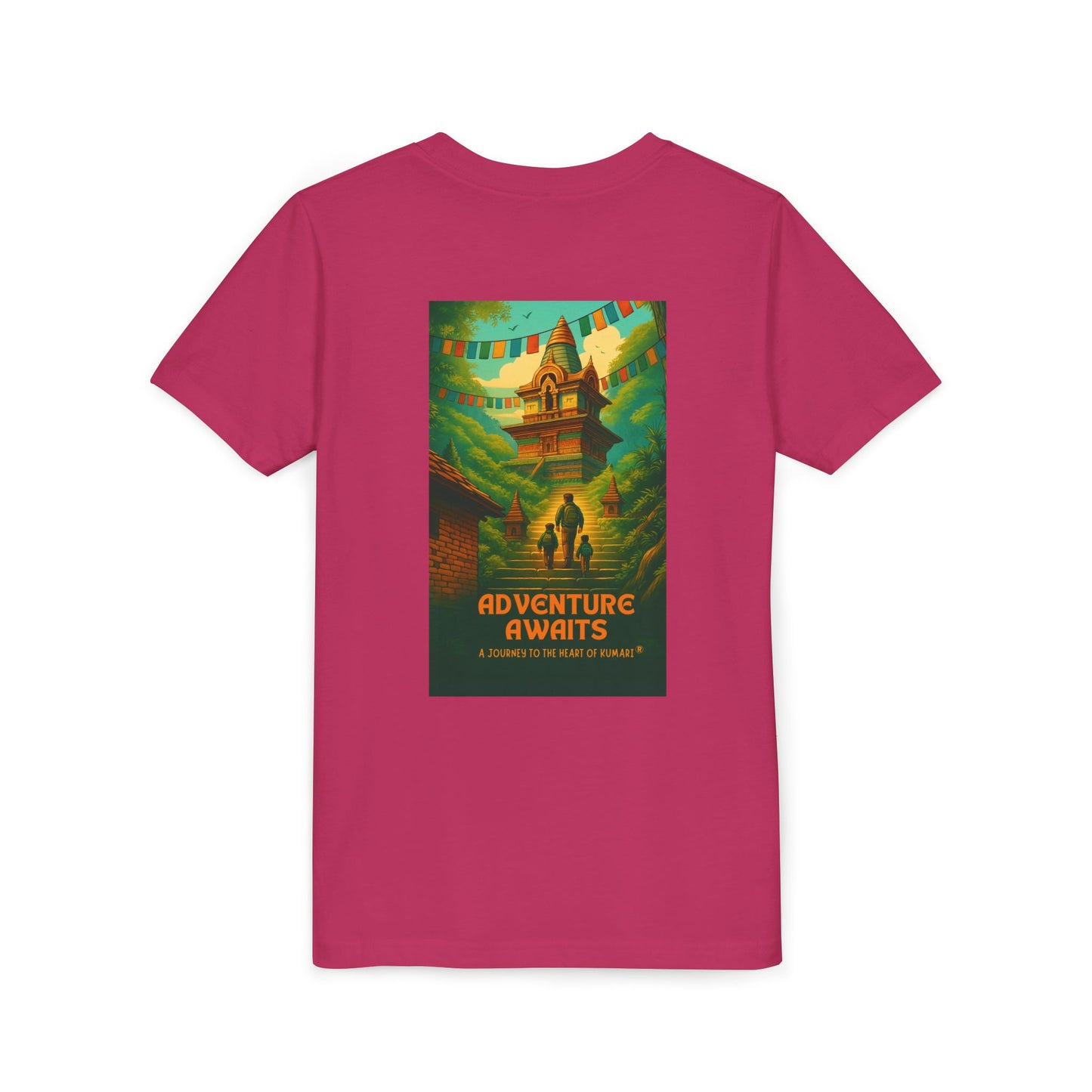 Adventure Awaits Youth Tee - Inspirational Short Sleeve Shirt for Outdoor Fun, Travel Gift, Comfortable Playwear, Summer Adventure, [...]