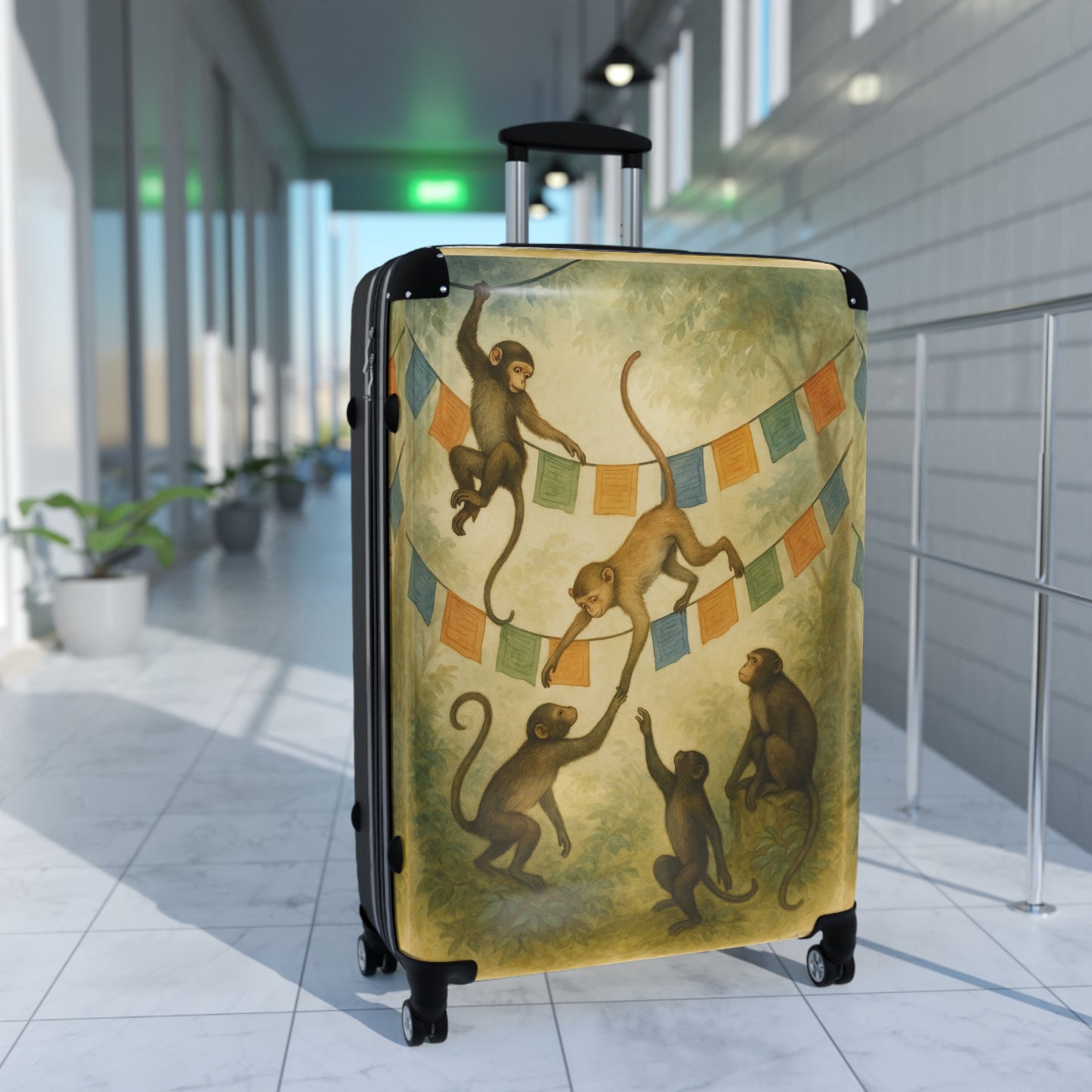 Sacred Courtyard Spinner Suitcase | Lightweight, Durable Luggage with TSA Approved Lock