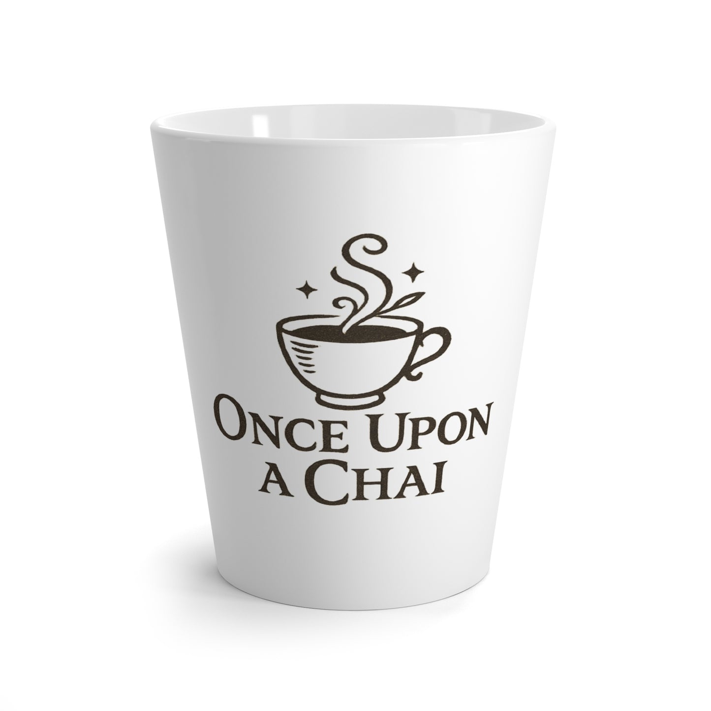 Whimsical Latte Mug with 'Once Upon a Chai' | Coffee Lover Gift, Tea Mug, Cozy Kitchen Decor, Cute Gift for Him/Her