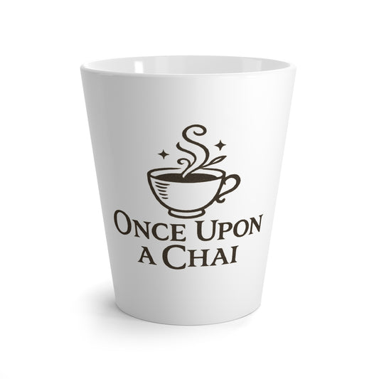 Whimsical Latte Mug with 'Once Upon a Chai' | Coffee Lover Gift, Tea Mug, Cozy Kitchen Decor, Cute Gift for Him/Her