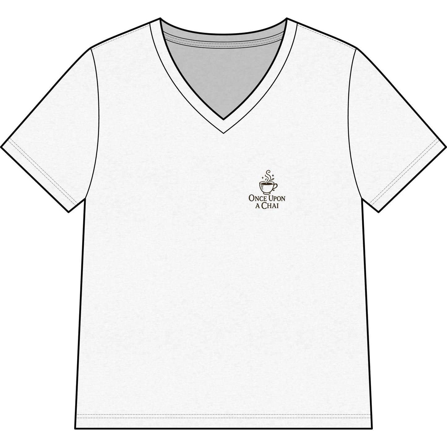 Once Upon a Chai Mountain V-Neck Tee