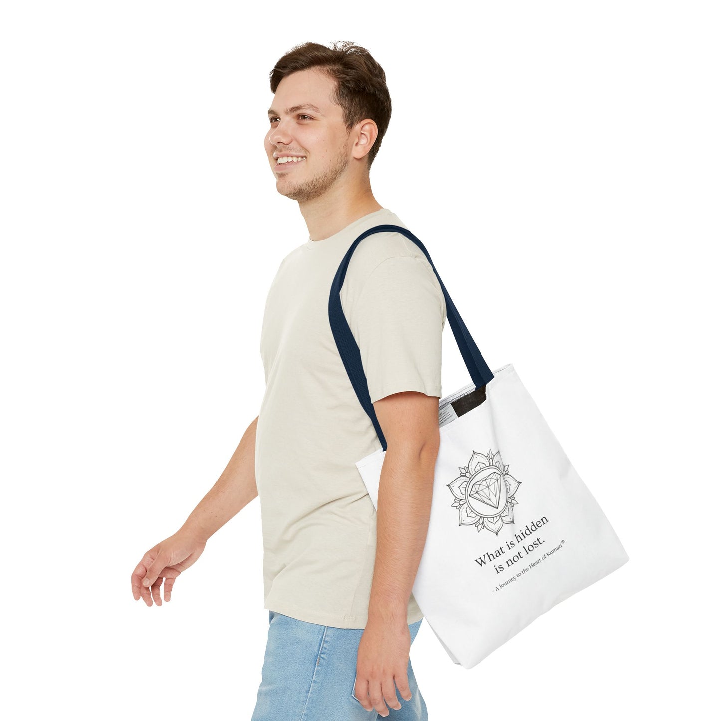 “What Is Hidden Is Not Lost” — Inspirational Tote Bag | Eco-Friendly Gift | Reusable Affirmation Bag