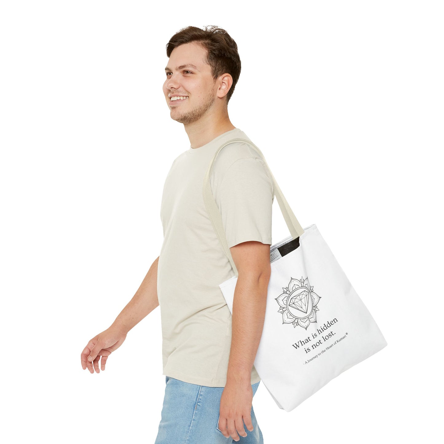 “What Is Hidden Is Not Lost” — Inspirational Tote Bag | Eco-Friendly Gift | Reusable Affirmation Bag