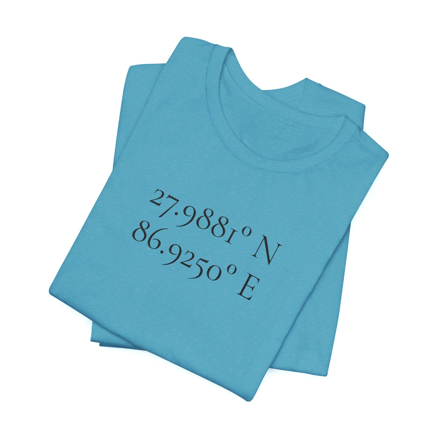 Everest Prayer Flag Coordinates Tee