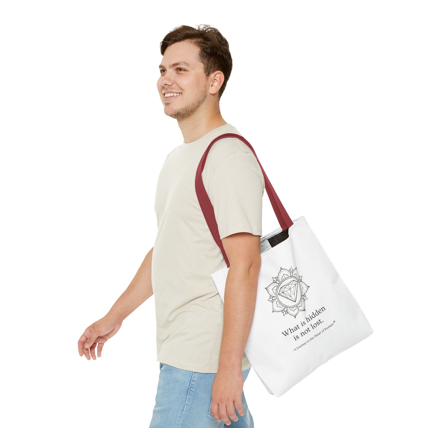 “What Is Hidden Is Not Lost” — Inspirational Tote Bag | Eco-Friendly Gift | Reusable Affirmation Bag