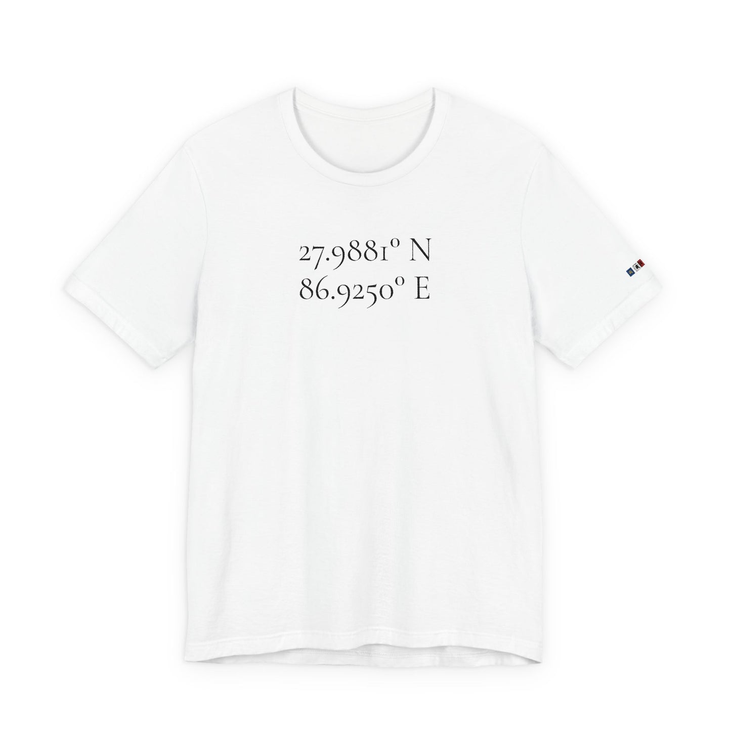 Everest Prayer Flag Coordinates Tee