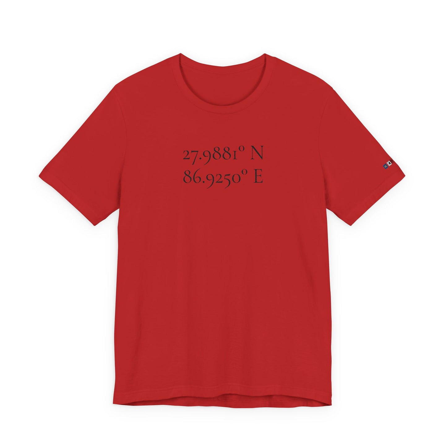 Everest Prayer Flag Coordinates Tee