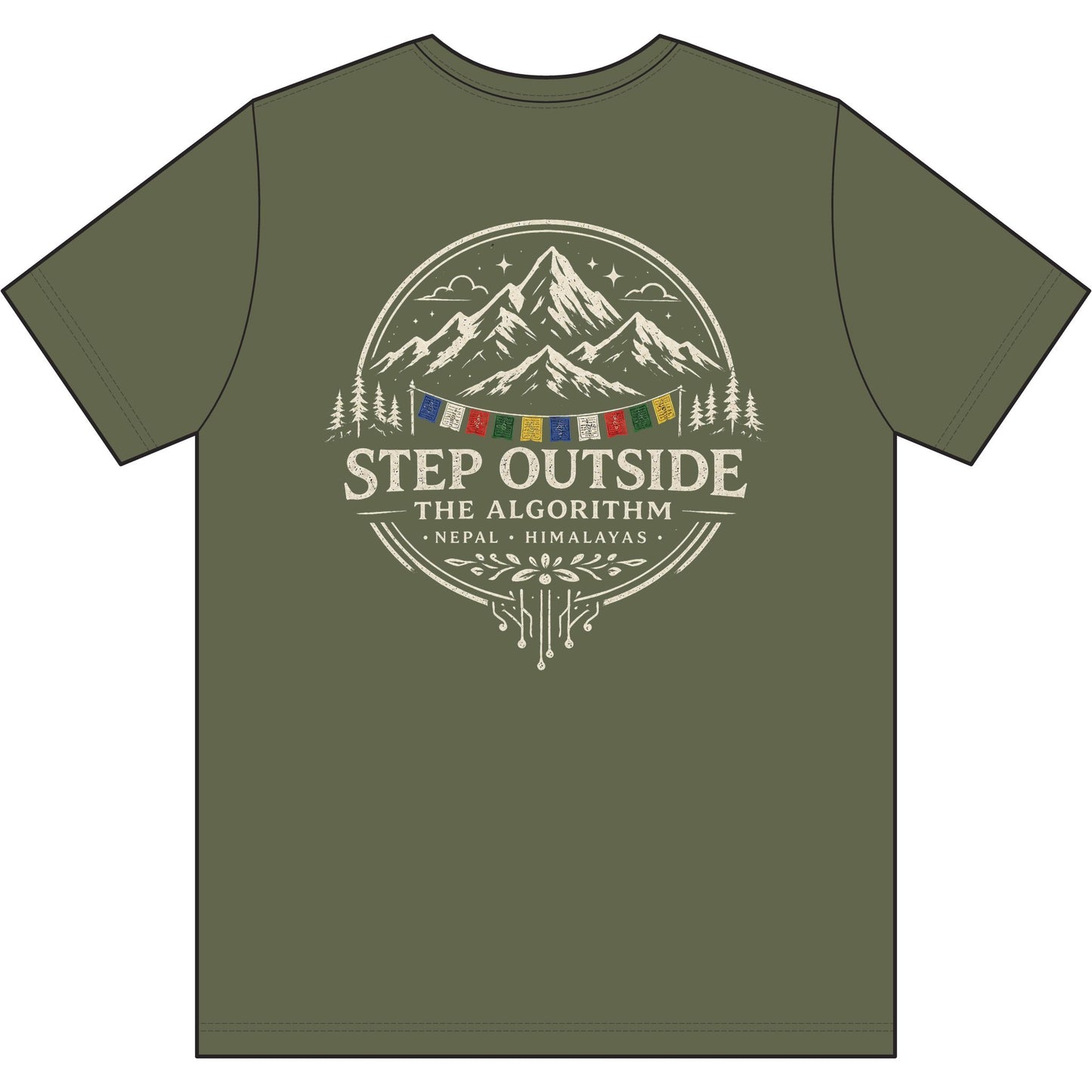 Step Outside the Algorithm – Everest Mountain Tee