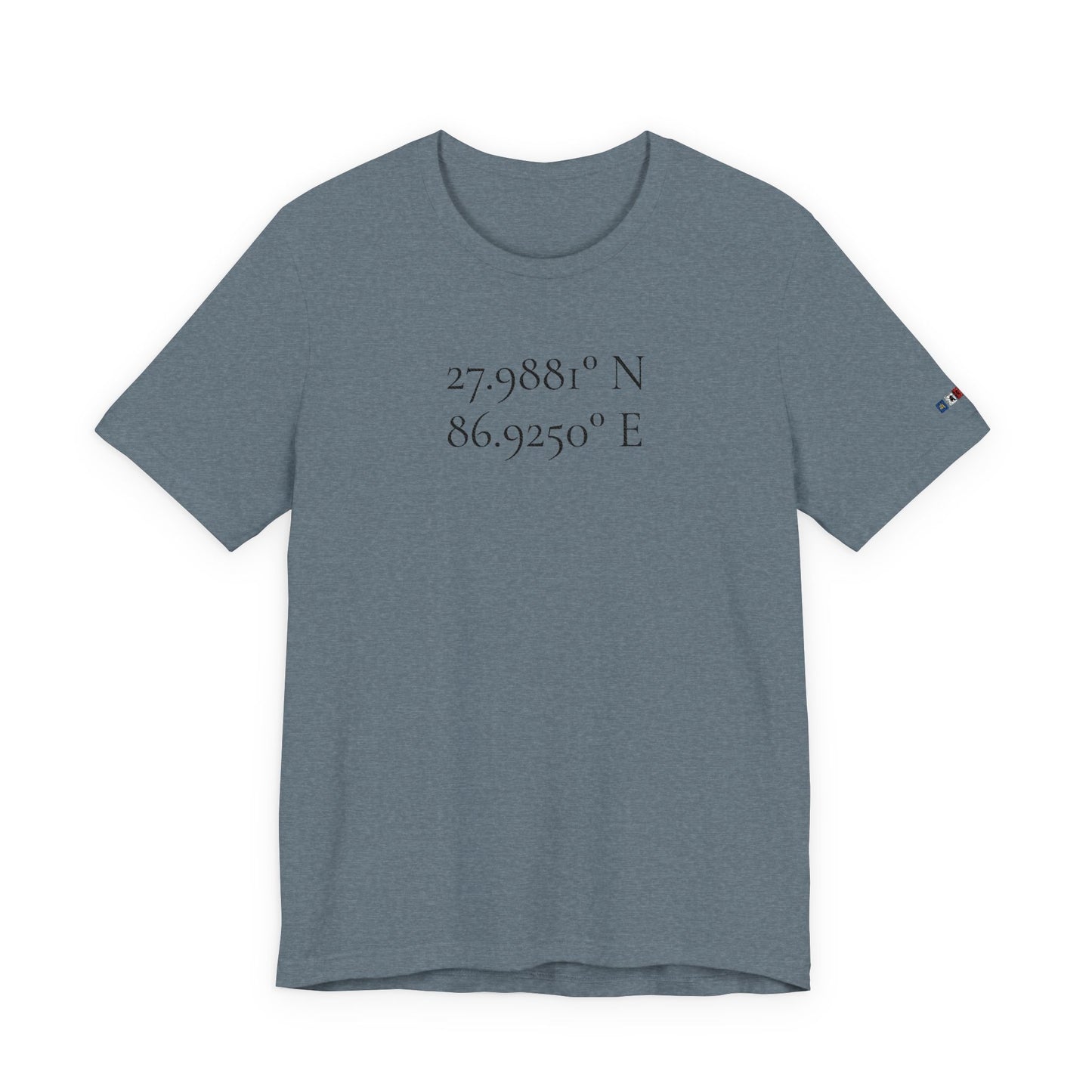 Everest Prayer Flag Coordinates Tee