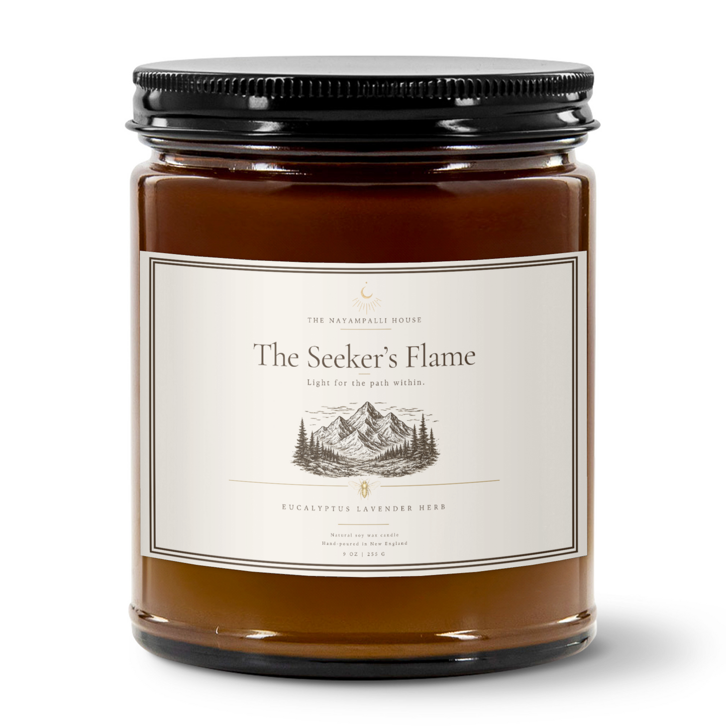 The Seeker’s Flame — Eucalyptus Lavender Herb Soy Candle