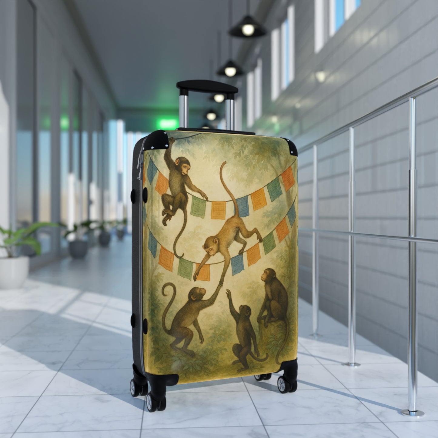 Sacred Courtyard Spinner Suitcase | Lightweight, Durable Luggage with TSA Approved Lock