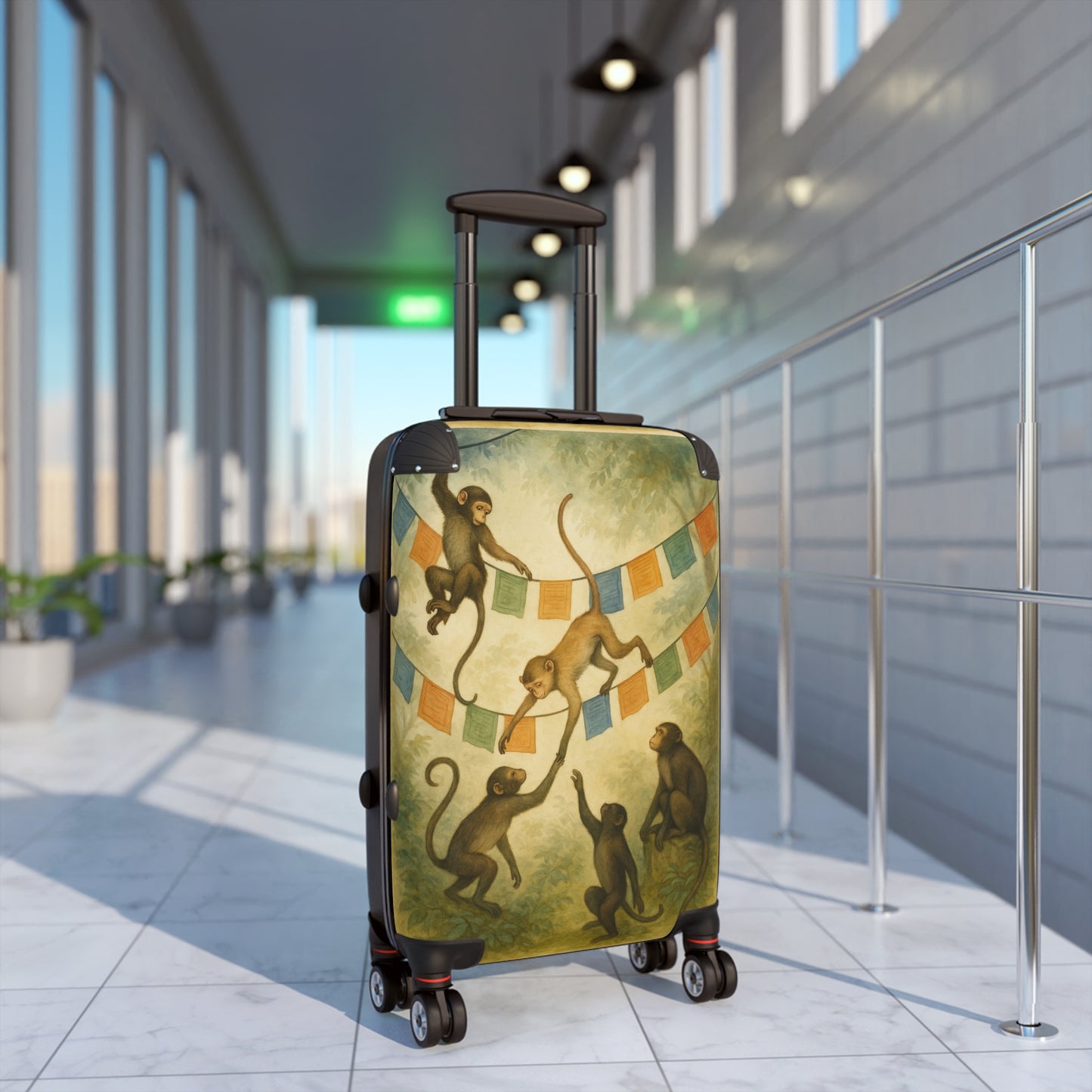 Sacred Courtyard Spinner Suitcase | Lightweight, Durable Luggage with TSA Approved Lock