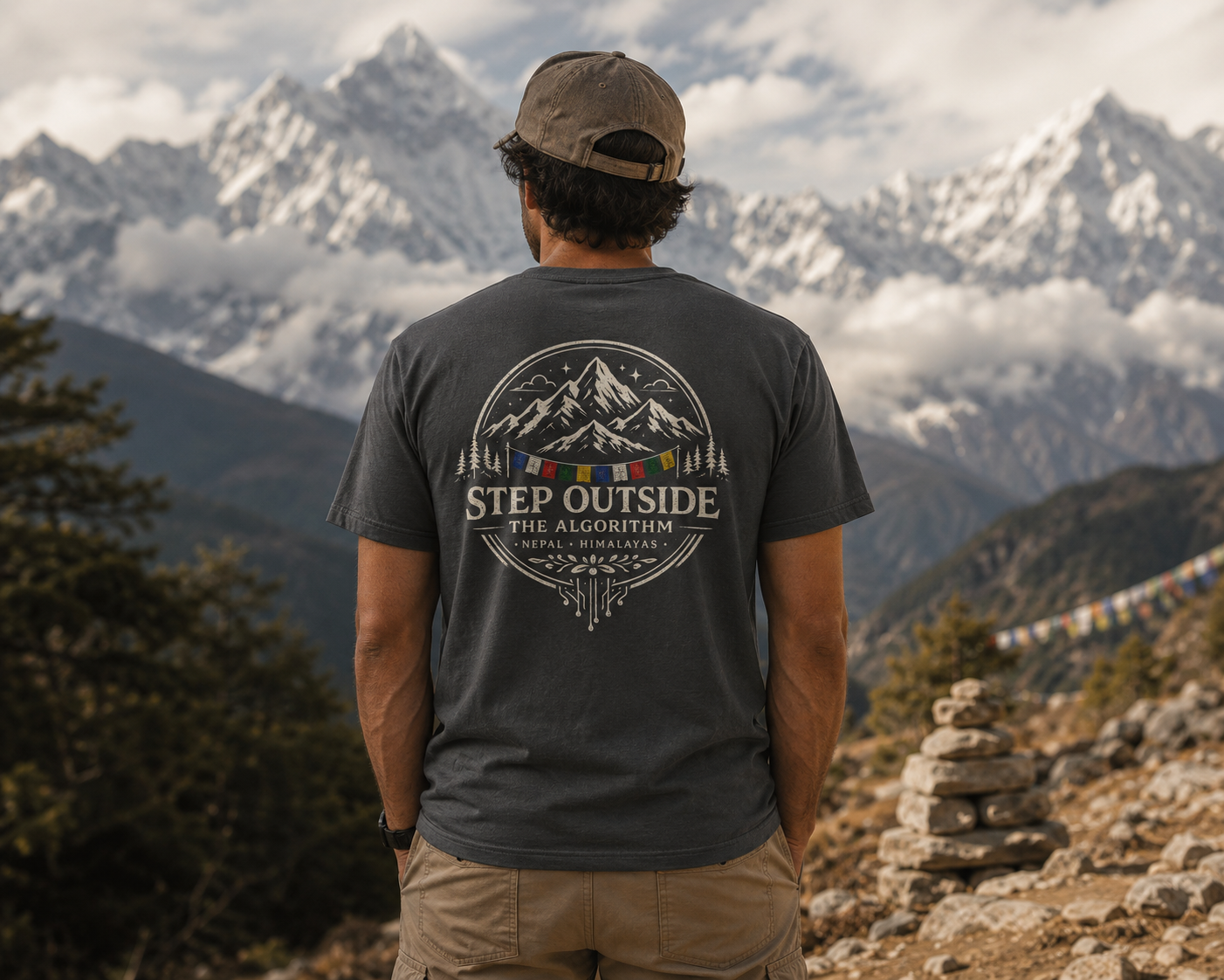 Step Outside the Algorithm – Everest Mountain Tee