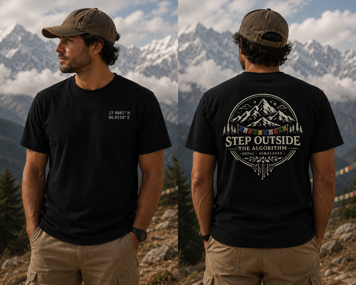 Step Outside the Algorithm – Everest Mountain Tee