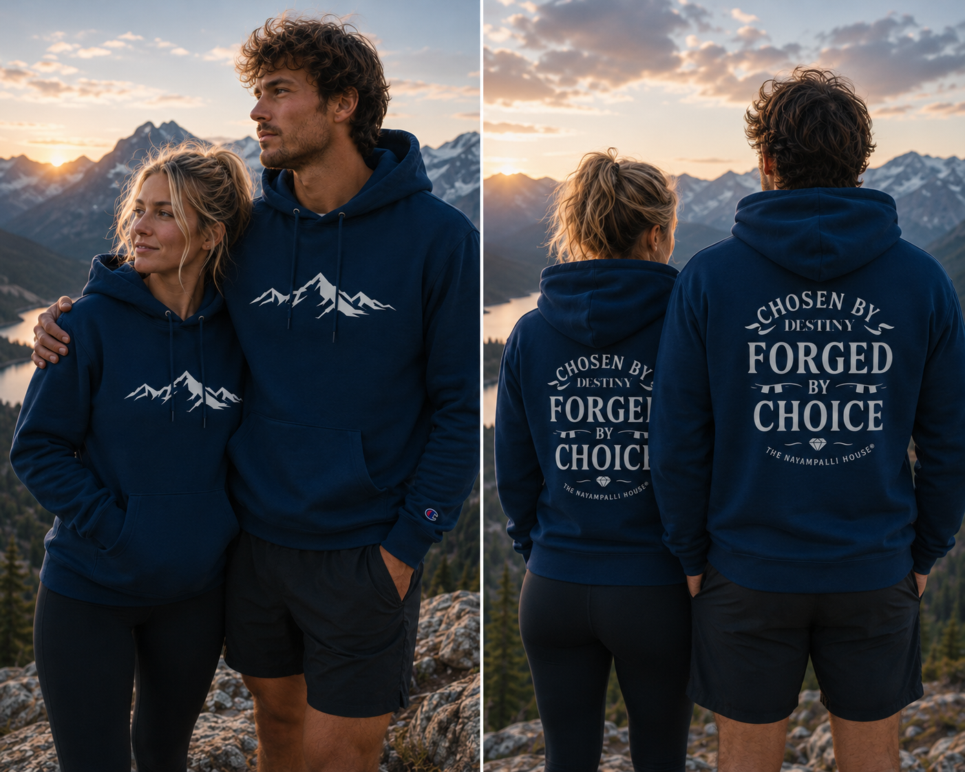"Forged by Choice" Hoodie by Champion – Motivational Wear for the Journey Ahead | Durable, Comfortable, Timeless Sweatshirt by The Nayampalli House®