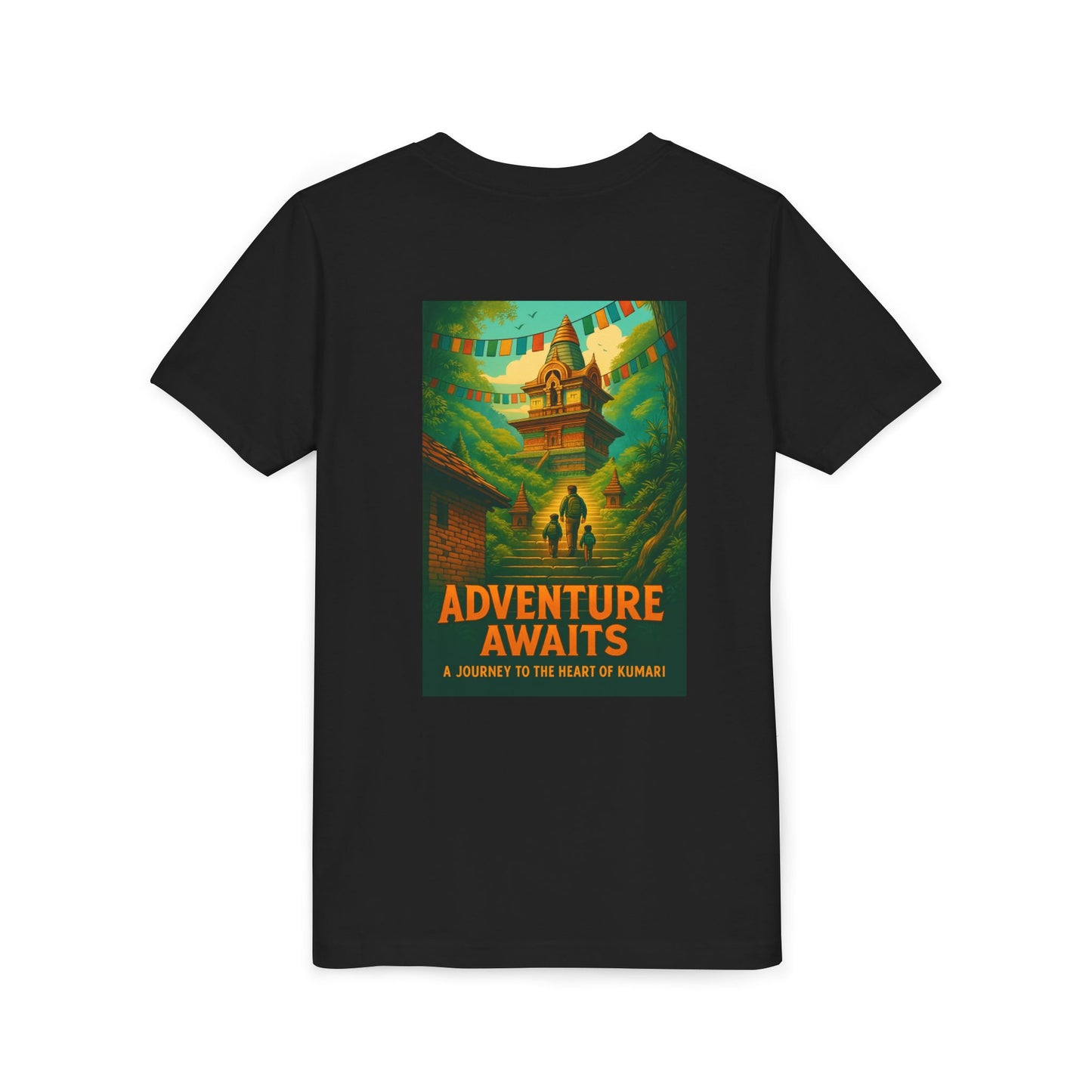 Adventure Awaits Youth Tee - Inspirational Short Sleeve Shirt for Outdoor Fun, Travel Gift, Comfortable Playwear, Summer Adventure, [...]