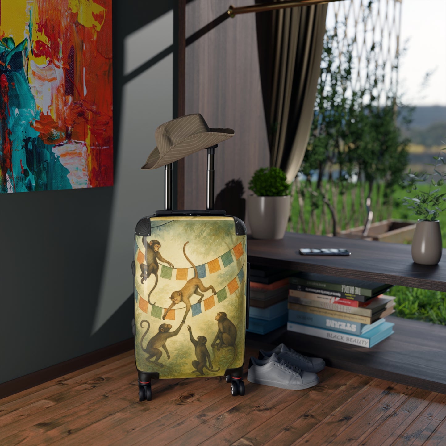 Sacred Courtyard Spinner Suitcase | Lightweight, Durable Luggage with TSA Approved Lock