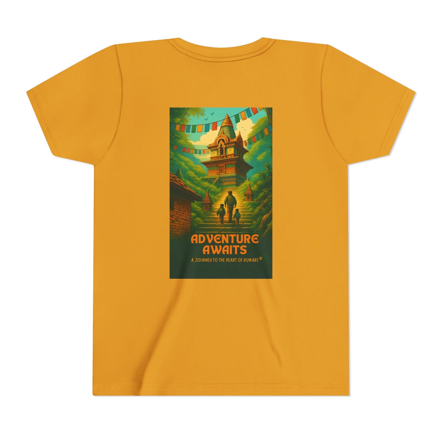 Adventure Awaits Youth Tee - Inspirational Short Sleeve Shirt for Outdoor Fun, Travel Gift, Comfortable Playwear, Summer Adventure, [...]