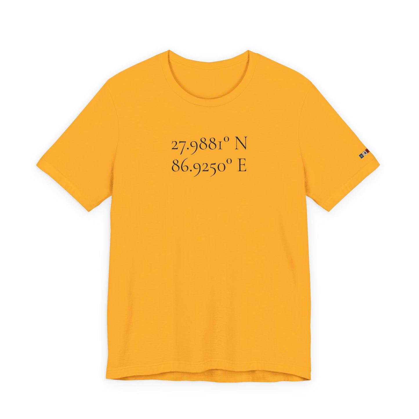 Everest Prayer Flag Coordinates Tee