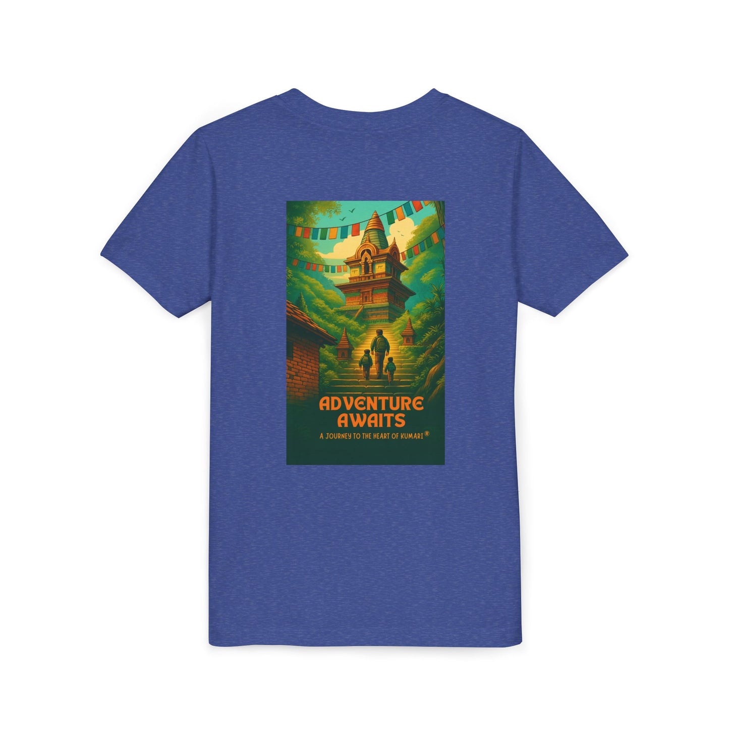Adventure Awaits Youth Tee - Inspirational Short Sleeve Shirt for Outdoor Fun, Travel Gift, Comfortable Playwear, Summer Adventure, [...]