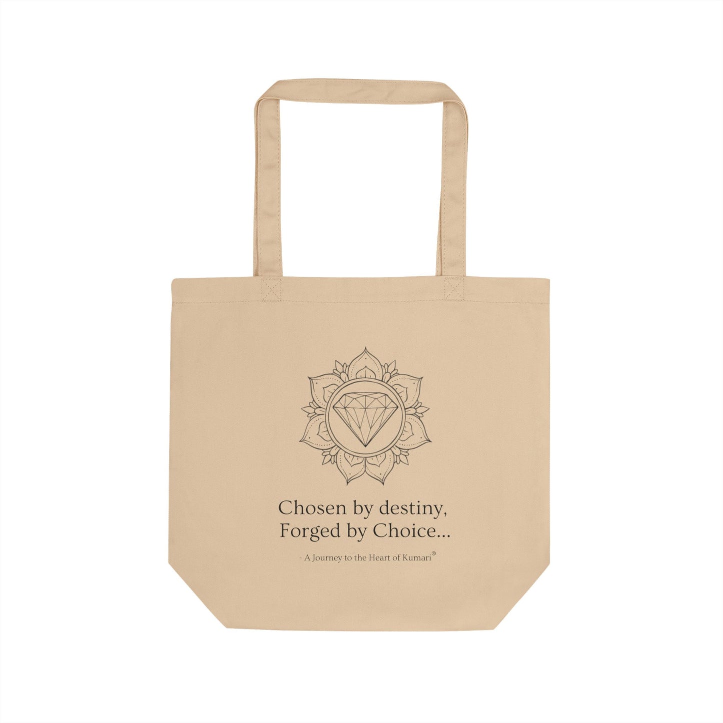 Chosen by Destiny, Forged by Choice – Reusable Tote Bag for Seekers, Dreamers, and Everyday Rituals