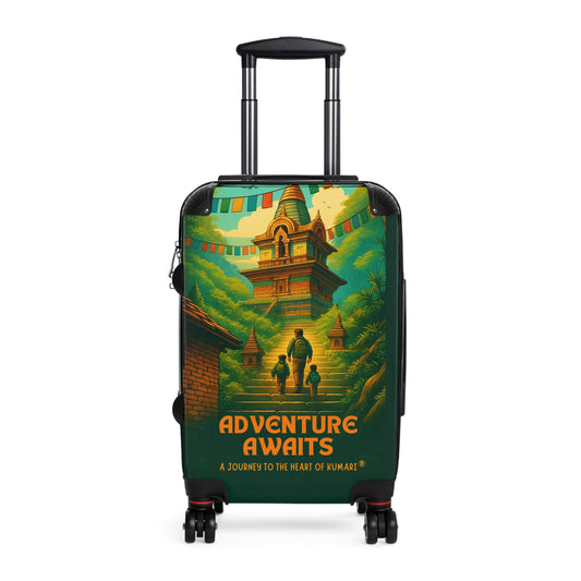 Adventure Awaits™ Travel Suitcase | Literary Wanderlust Luggage Inspired by A Journey to the Heart of Kumari