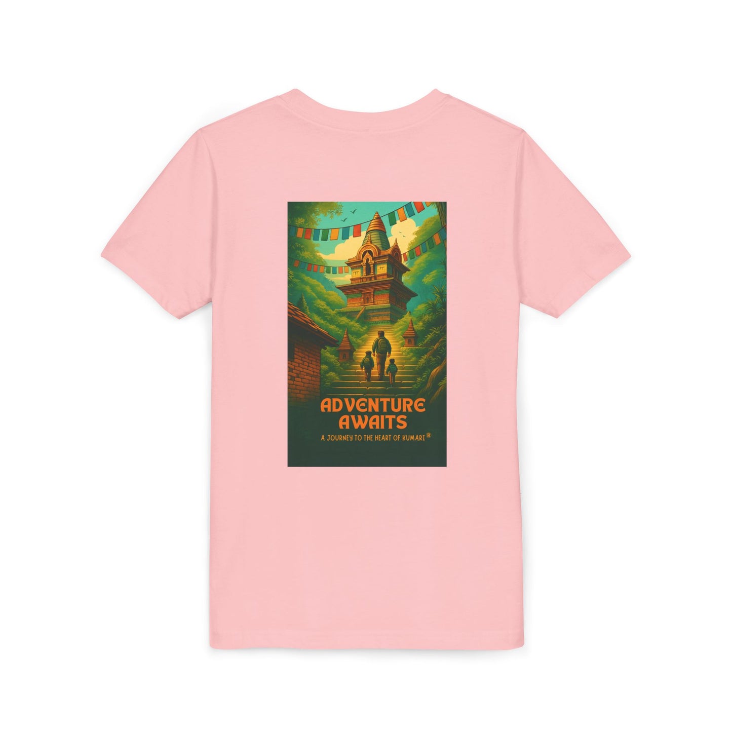 Adventure Awaits Youth Tee - Inspirational Short Sleeve Shirt for Outdoor Fun, Travel Gift, Comfortable Playwear, Summer Adventure, [...]