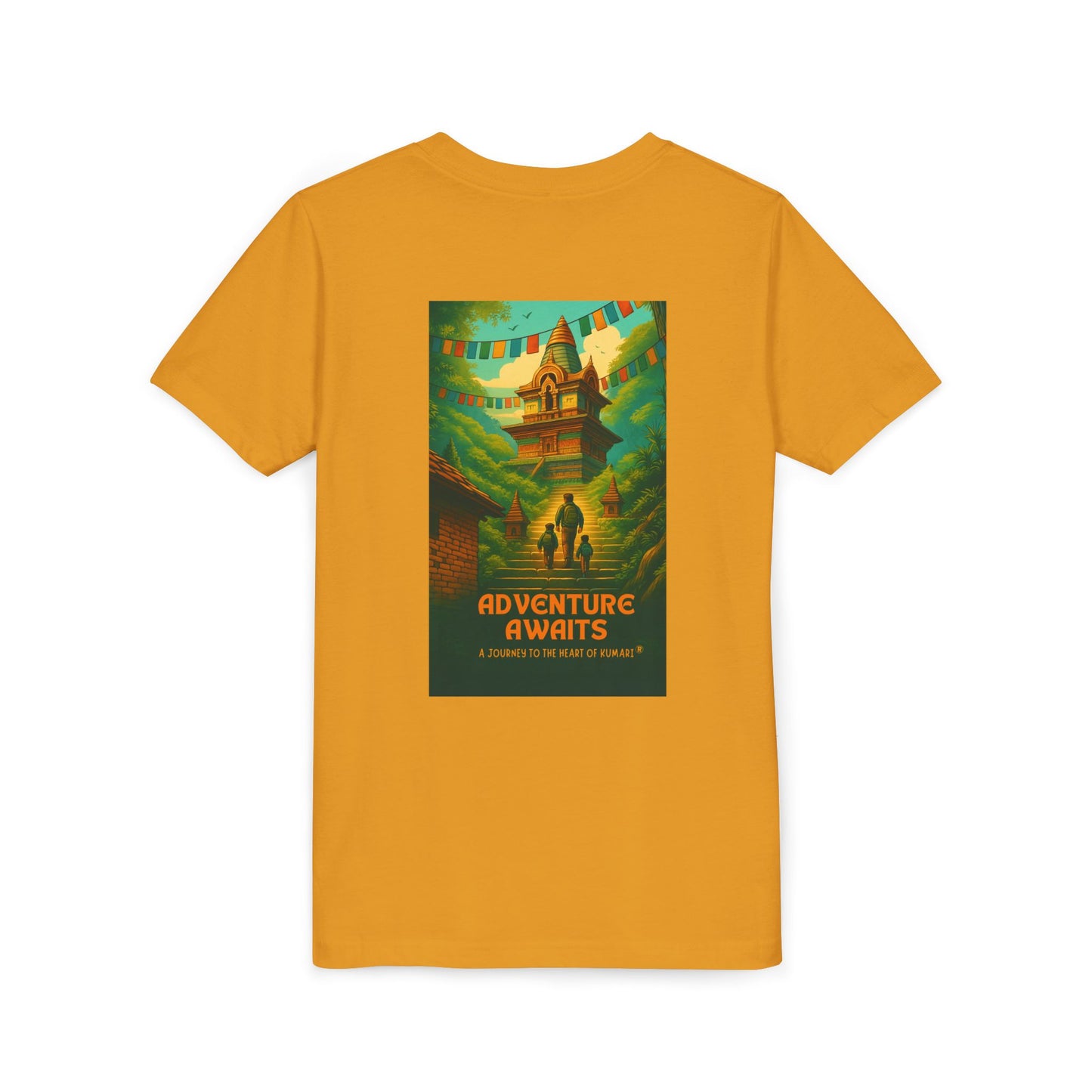Adventure Awaits Youth Tee - Inspirational Short Sleeve Shirt for Outdoor Fun, Travel Gift, Comfortable Playwear, Summer Adventure, [...]