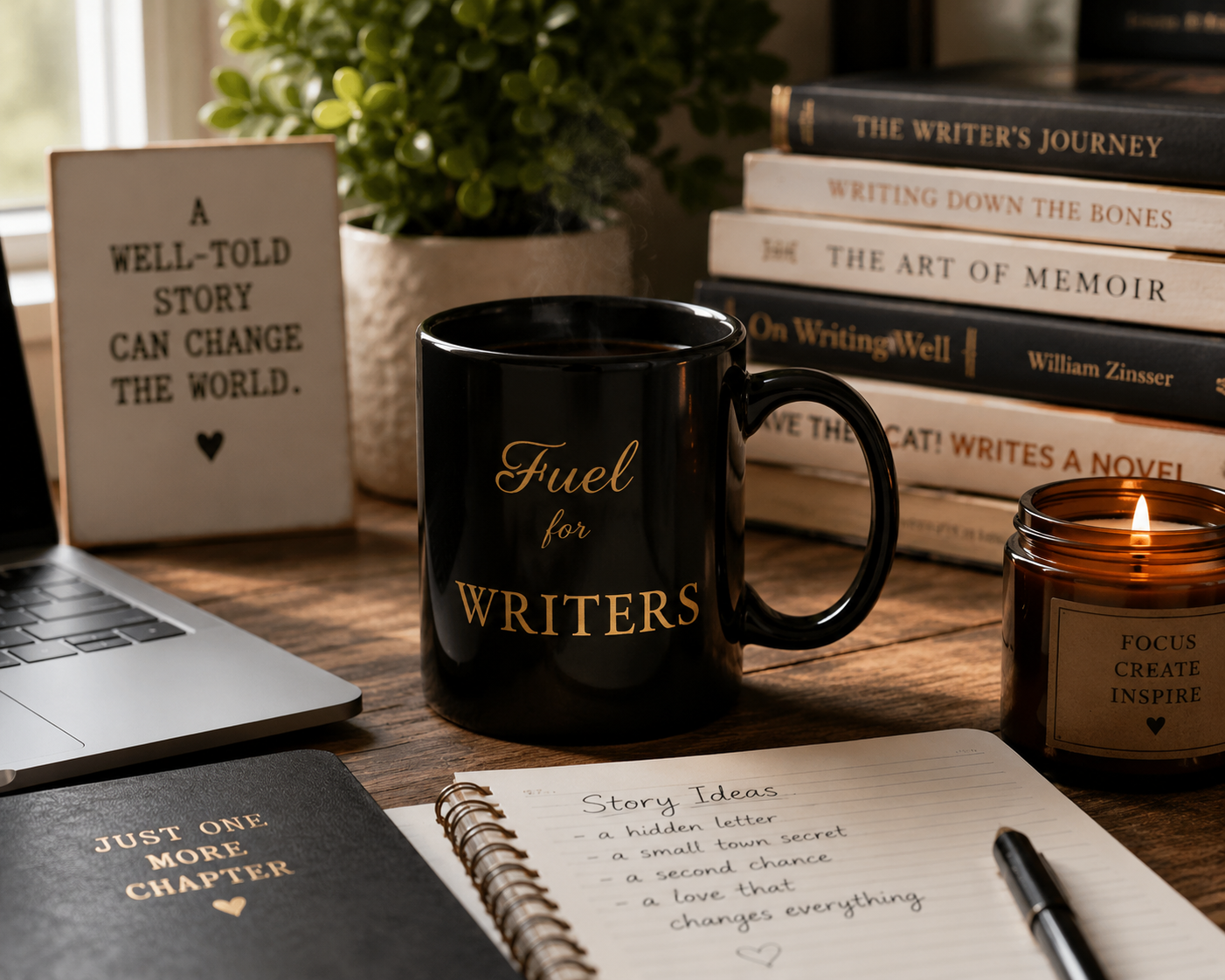 Fuel for Writers Mug | Turning Caffeine into Chapters | Writer Gift | Author Coffee Mug | Novelist Gift | Writing Mug | Book Lover Gift