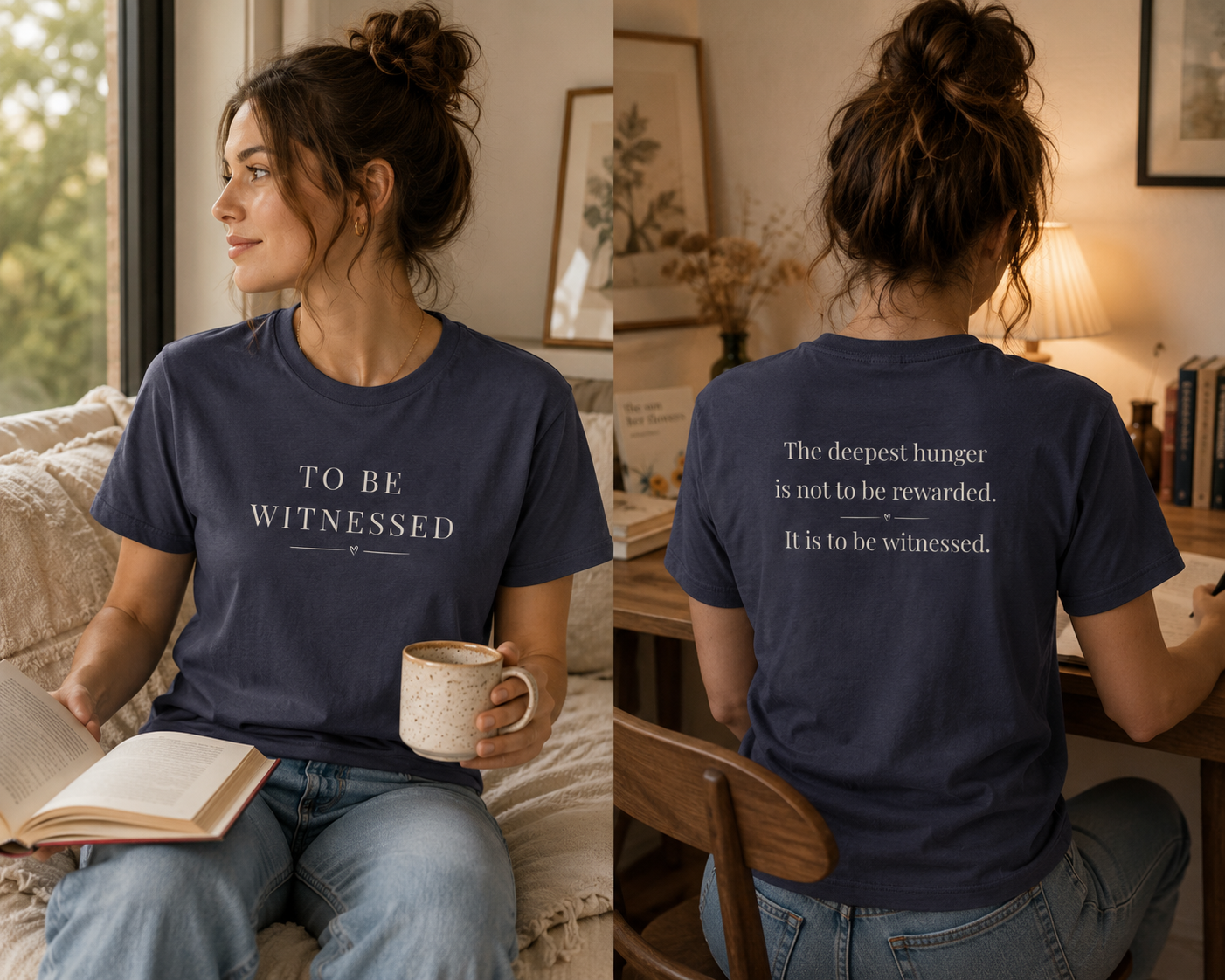 To Be Witnessed Shirt | Literary Quote T-Shirt | Writer Gift | Book Lover Tee | Introvert Shirt | Meaningful Quote Apparel