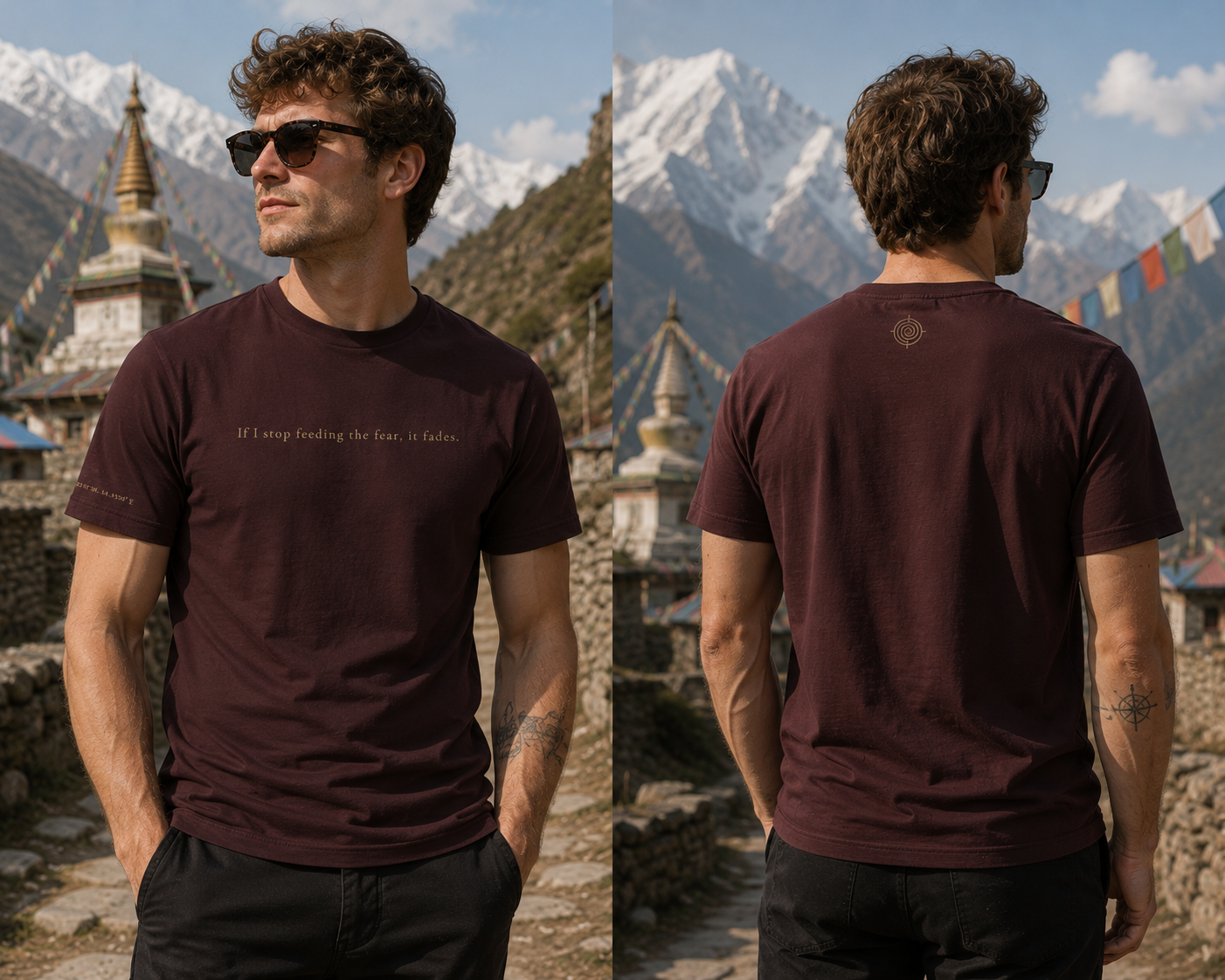 If I Stop Feeding the Fear, It Fades — Spiral Tee