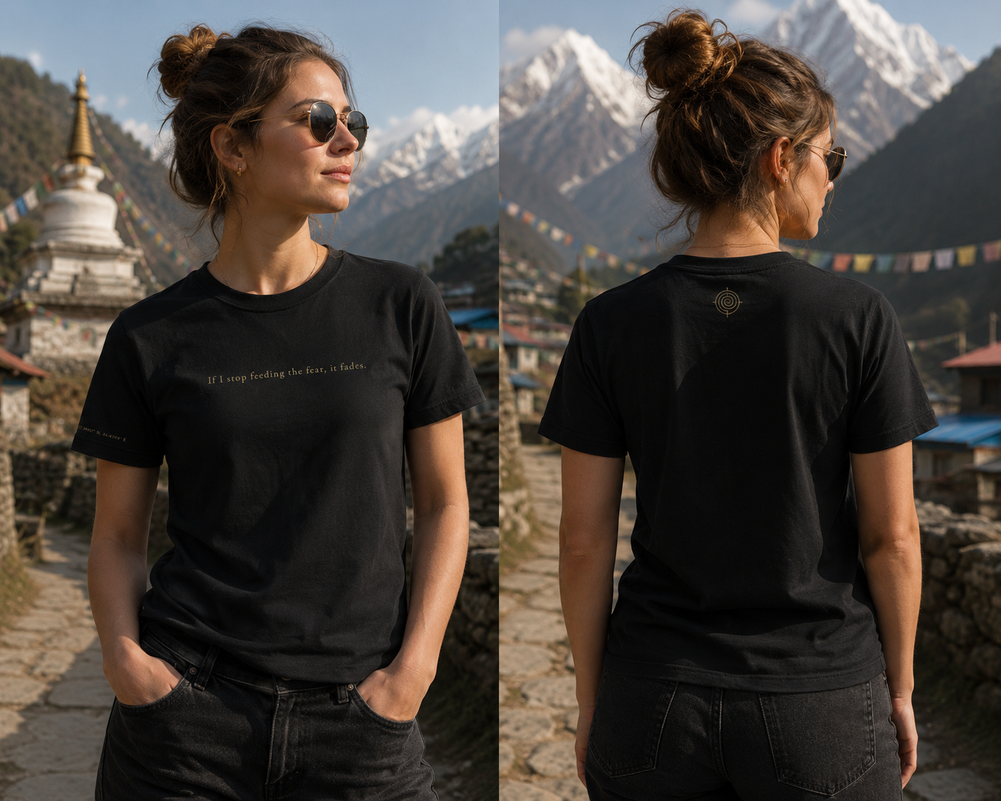 If I Stop Feeding the Fear, It Fades — Spiral Tee