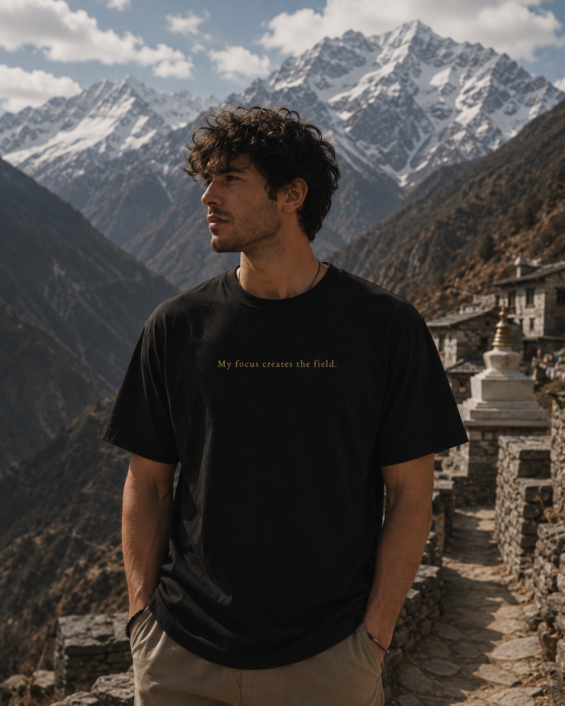 My Focus Creates the Field — Spiral Tee