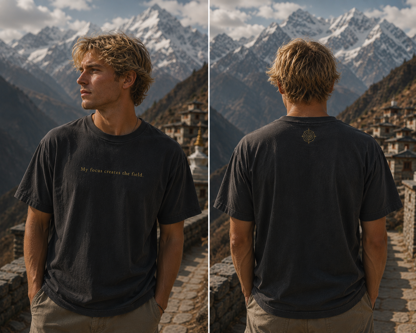 My Focus Creates the Field — Spiral Tee