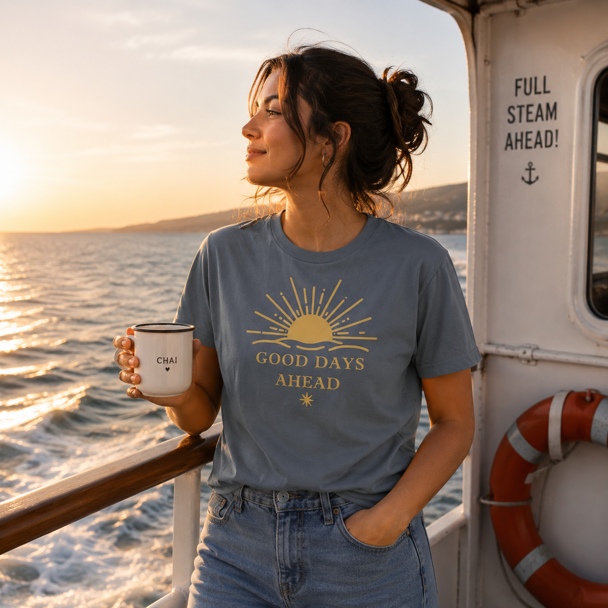 Good Days Ahead T-Shirt | Inspirational Sunrise Tee | Positive Mindset Shirt | Motivational Graphic Tee | Unisex Comfort Shirt