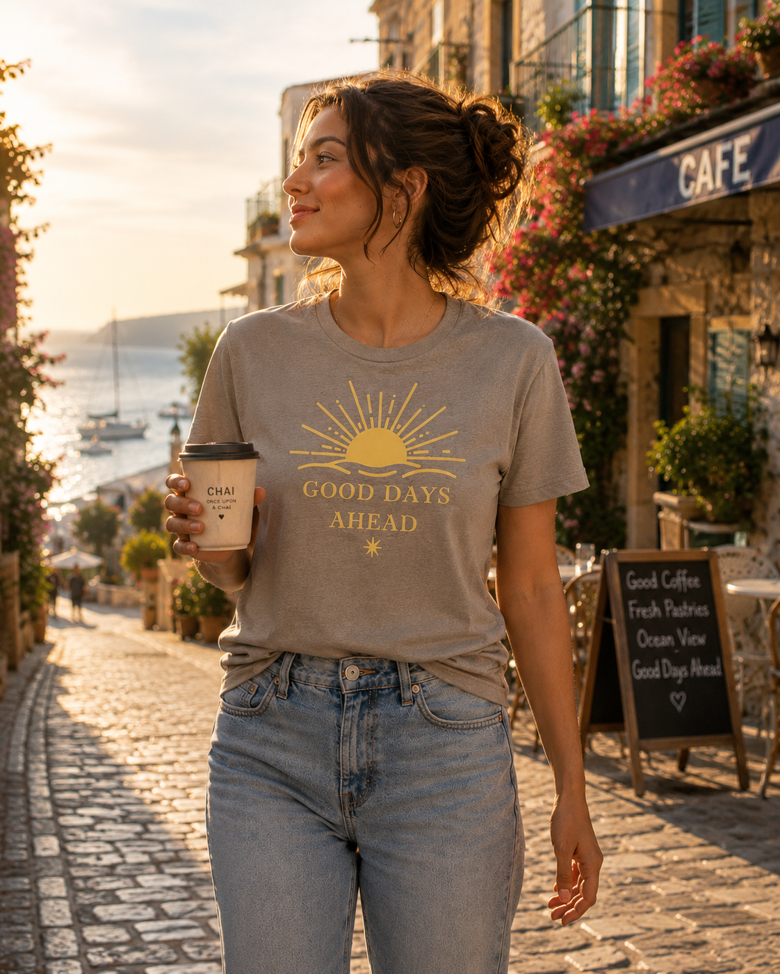 Good Days Ahead T-Shirt | Inspirational Sunrise Tee | Positive Mindset Shirt | Motivational Graphic Tee | Unisex Comfort Shirt