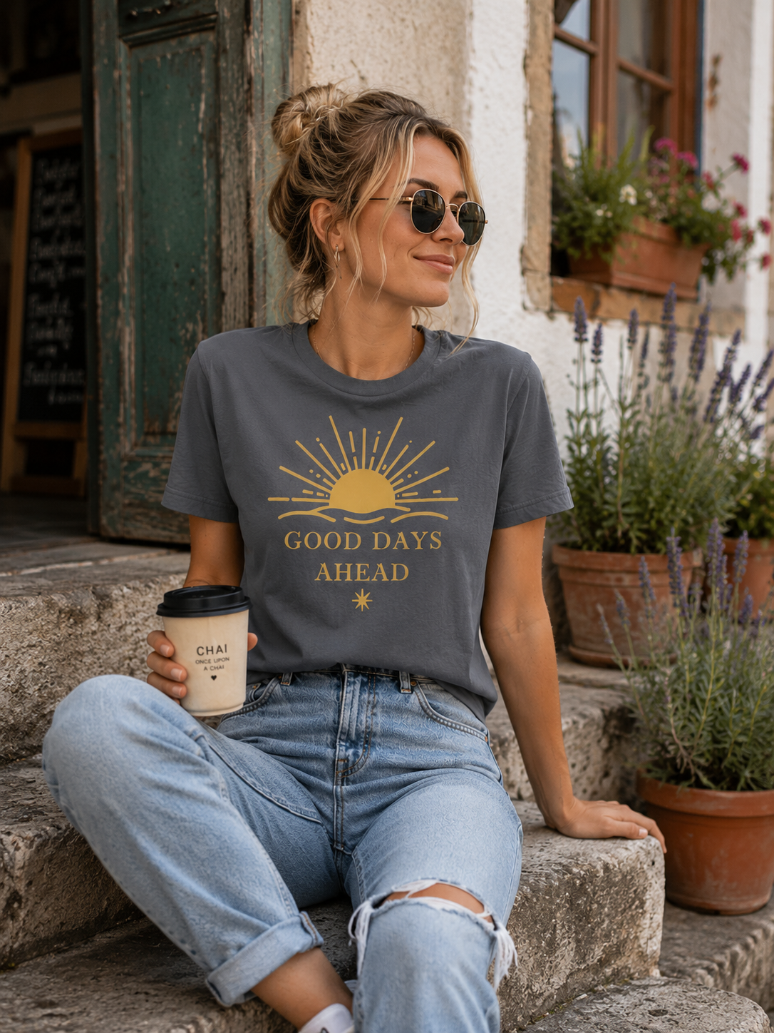 Good Days Ahead T-Shirt | Inspirational Sunrise Tee | Positive Mindset Shirt | Motivational Graphic Tee | Unisex Comfort Shirt