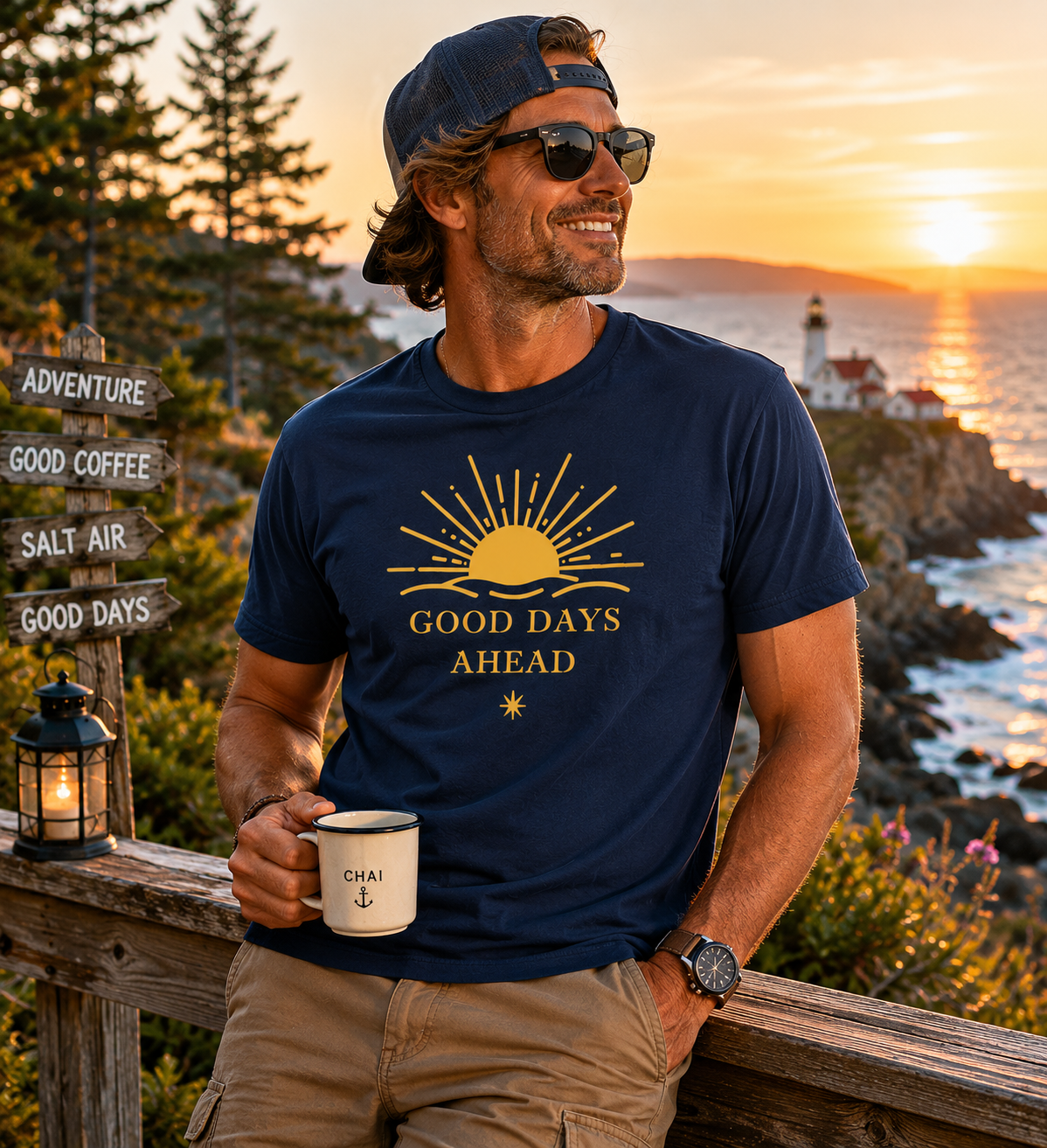 Good Days Ahead T-Shirt | Inspirational Sunrise Tee | Positive Mindset Shirt | Motivational Graphic Tee | Unisex Comfort Shirt