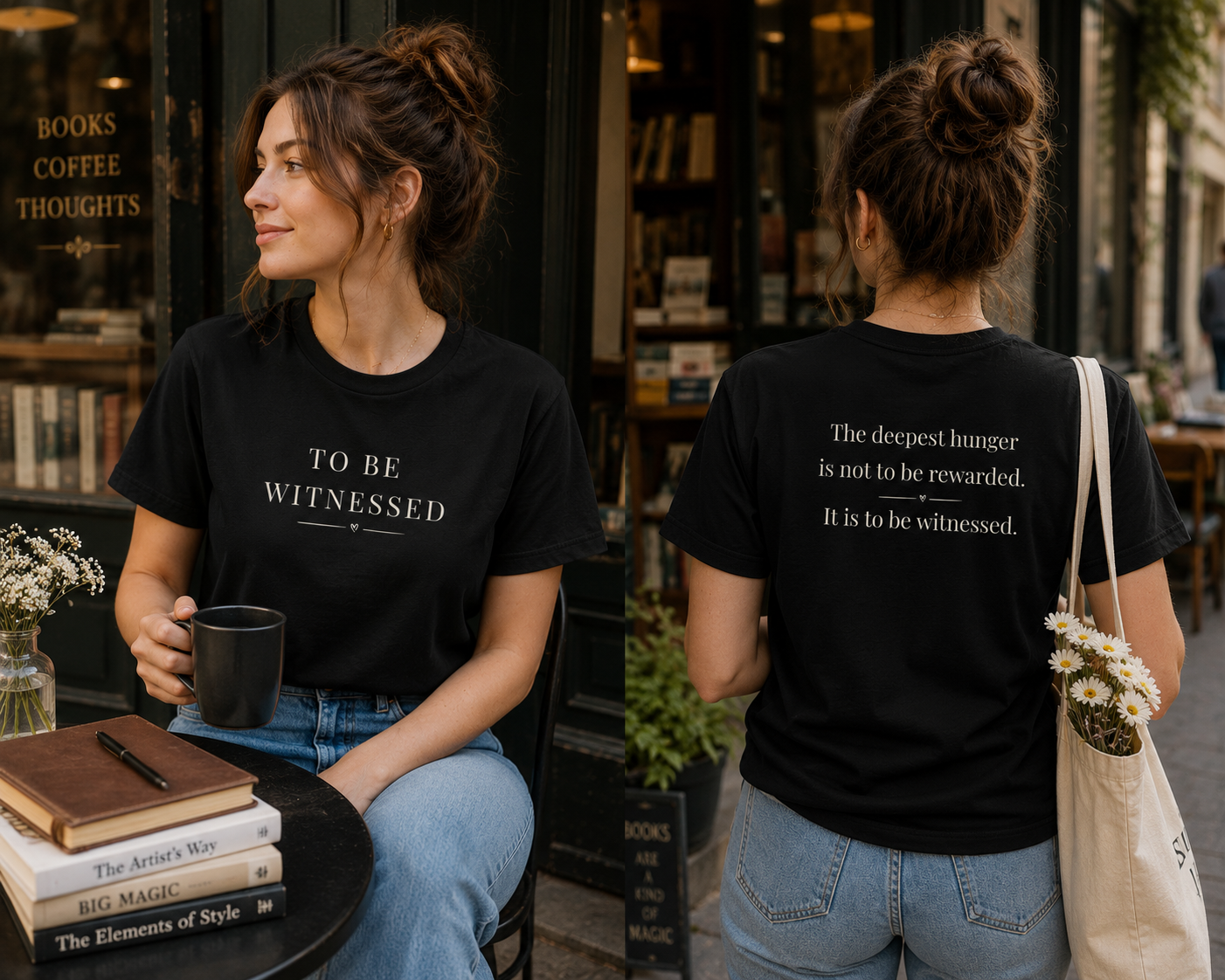 To Be Witnessed Shirt | Literary Quote T-Shirt | Writer Gift | Book Lover Tee | Introvert Shirt | Meaningful Quote Apparel